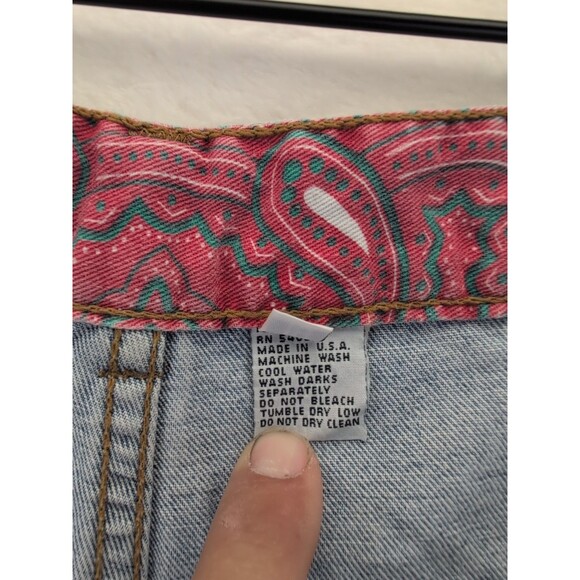 VTG Bugle Boy Mom Jeans Women's Size 18 Light Wash 80s 90s Made In USA - Picture 11 of 16